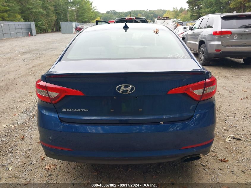 2015 Hyundai Sonata Se VIN: 5NPE24AF6FH226596 Lot: 40367802