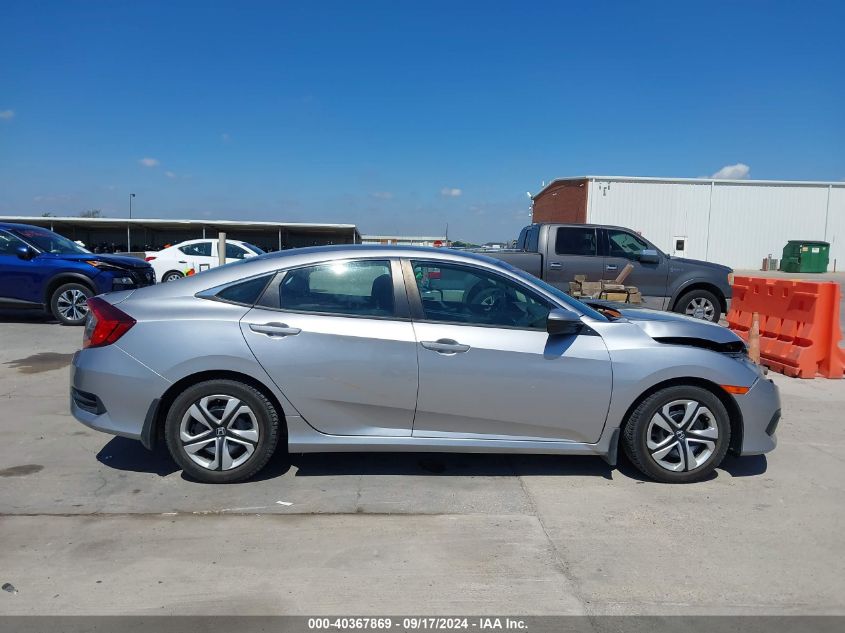 2018 Honda Civic Lx VIN: 19XFC2F55JE029020 Lot: 40367869