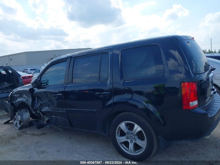 2013 Honda Pilot Ex-L VIN: 5FNYF3H57DB044247 Lot: 40367887