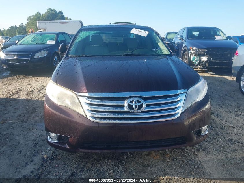 2011 Toyota Avalon Limited VIN: 4T1BK3DBXBU390760 Lot: 40367953