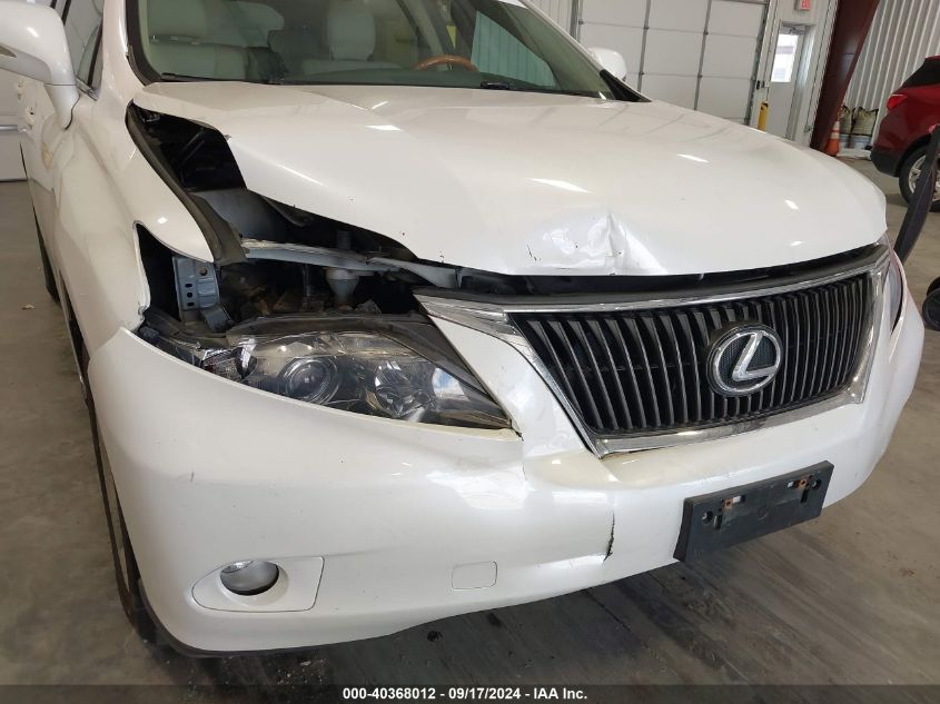 2010 Lexus Rx 350 VIN: 2T2BK1BA9AC020135 Lot: 40368012