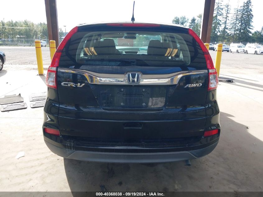 2015 Honda Cr-V Lx VIN: 2HKRM4H3XFH635207 Lot: 40368038