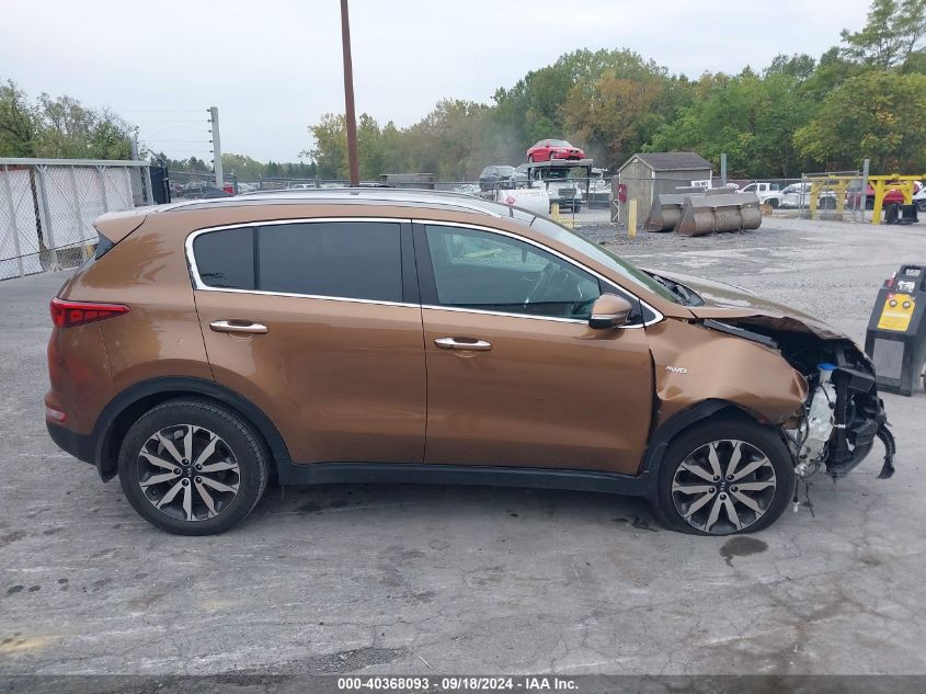 2017 Kia Sportage Ex VIN: KNDPNCAC5H7202099 Lot: 40368093