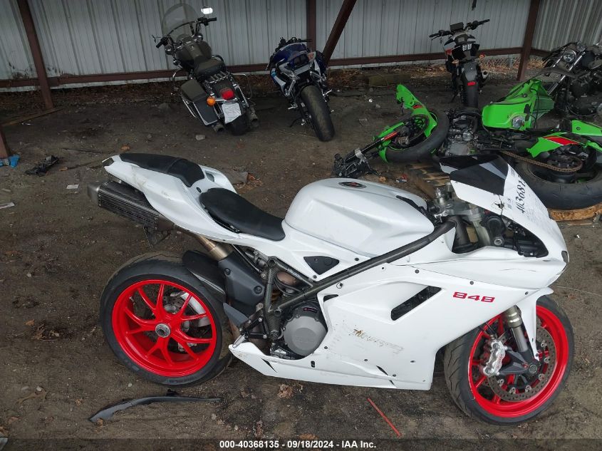 2008 Ducati 848 VIN: ZDM1XBGV98B004324 Lot: 40368135