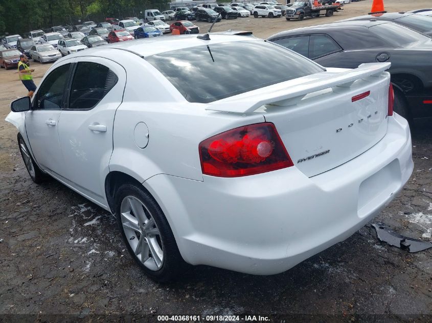 2013 Dodge Avenger Sxt VIN: 1C3CDZCB8DN633992 Lot: 40368161