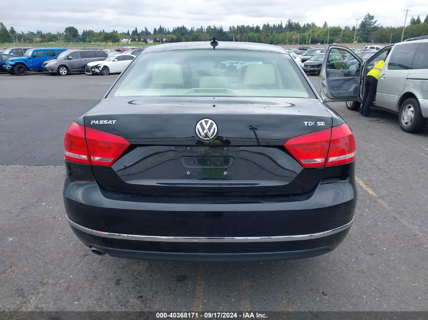 1VWBV7A31FC117862 2015 Volkswagen Passat 2.0L Tdi Se