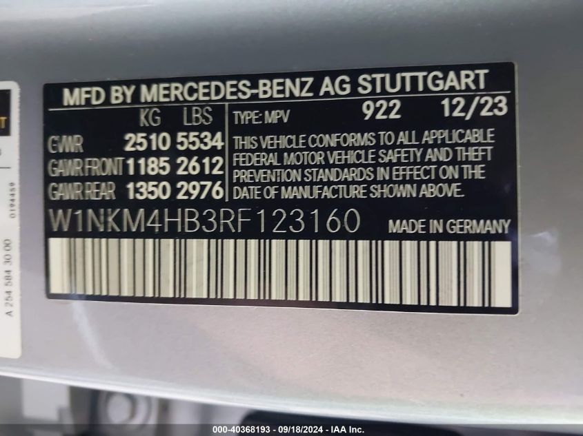 W1NKM4HB3RF123160 2024 Mercedes-Benz Glc 300 4Matic Suv