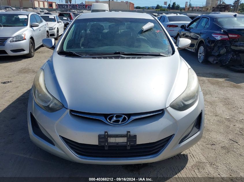 2016 Hyundai Elantra Se VIN: 5NPDH4AE5GH696721 Lot: 40368212