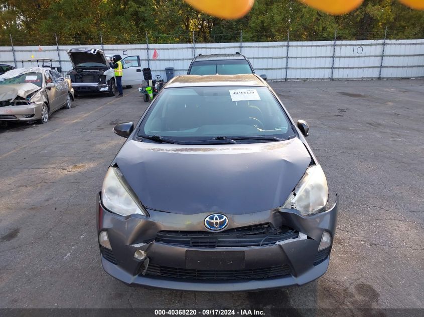 2012 Toyota Prius C Two VIN: JTDKDTB38C1005841 Lot: 40368220