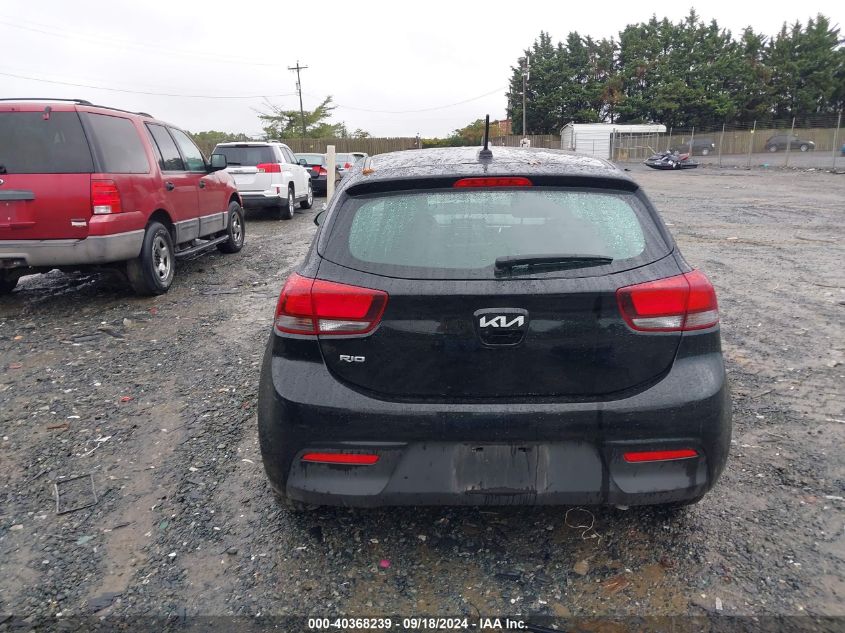 2022 Kia Rio 5-Door S VIN: 3KPA25AD1NE505797 Lot: 40368239