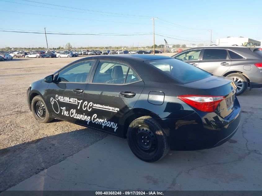 2015 Toyota Corolla Le VIN: 2T1BURHEXFC360859 Lot: 40368248