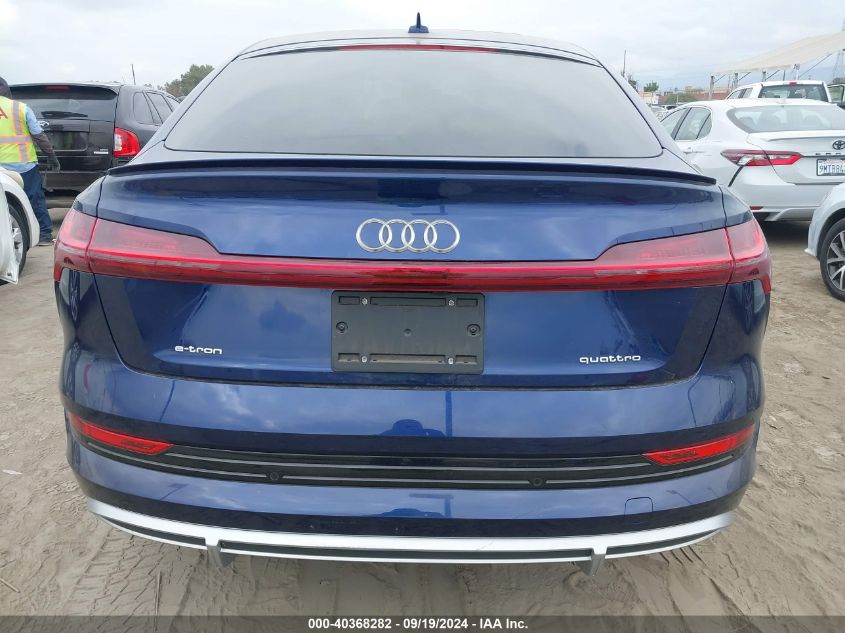 2022 Audi E-Tron Sportback Premium S Line Quattro VIN: WA11AAGE6NB019909 Lot: 40368282