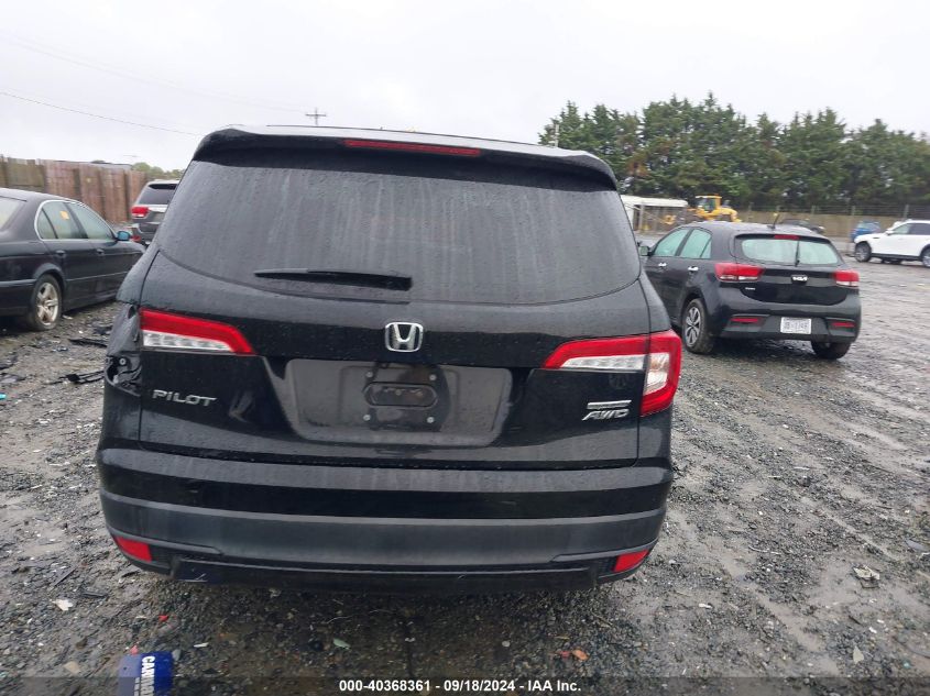 2021 Honda Pilot Se VIN: 5FNYF6H27MB065347 Lot: 40368361