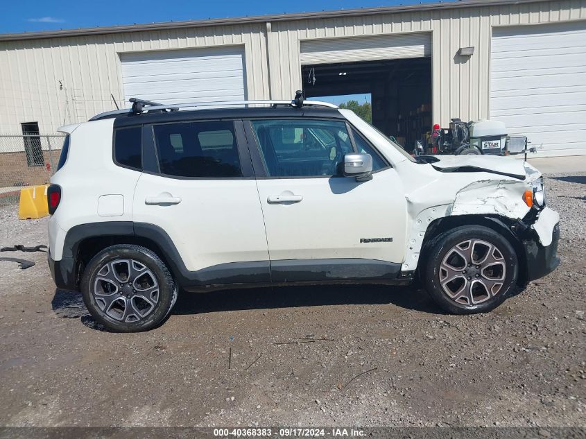 2017 Jeep Renegade Limited Fwd VIN: ZACCJADB6HPE55565 Lot: 40368383