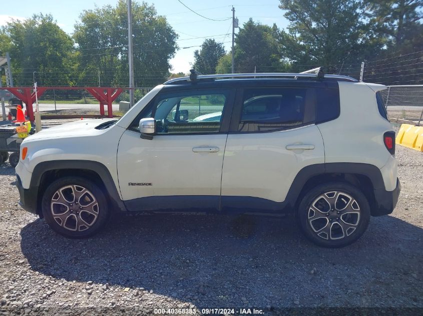 2017 Jeep Renegade Limited Fwd VIN: ZACCJADB6HPE55565 Lot: 40368383