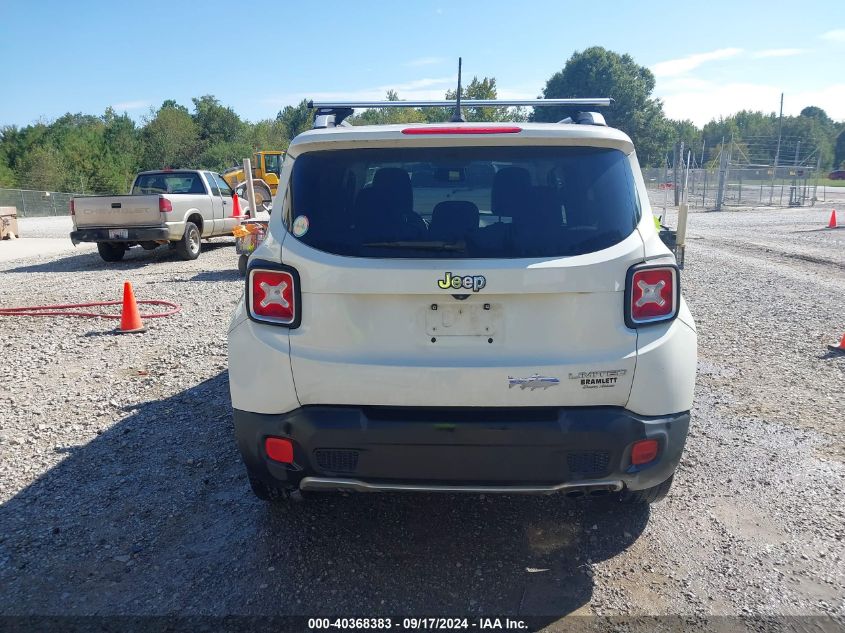 2017 Jeep Renegade Limited Fwd VIN: ZACCJADB6HPE55565 Lot: 40368383