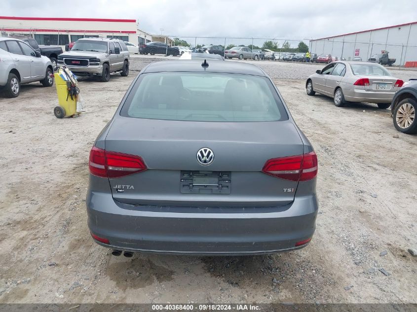 2016 Volkswagen Jetta 1.4T S VIN: 3VW267AJ9GM256116 Lot: 40368400