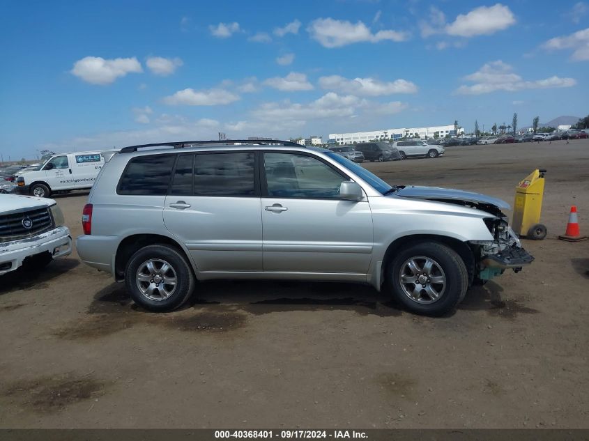 2005 Toyota Highlander V6 VIN: JTEDP21A550071200 Lot: 40368401