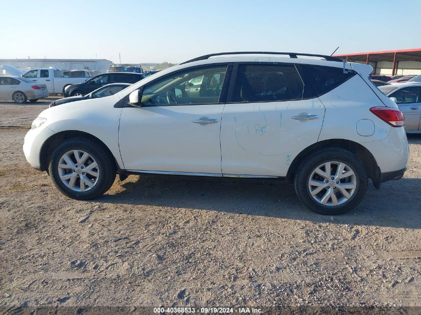 JN8AZ1MW2DW307112 2013 Nissan Murano Sl