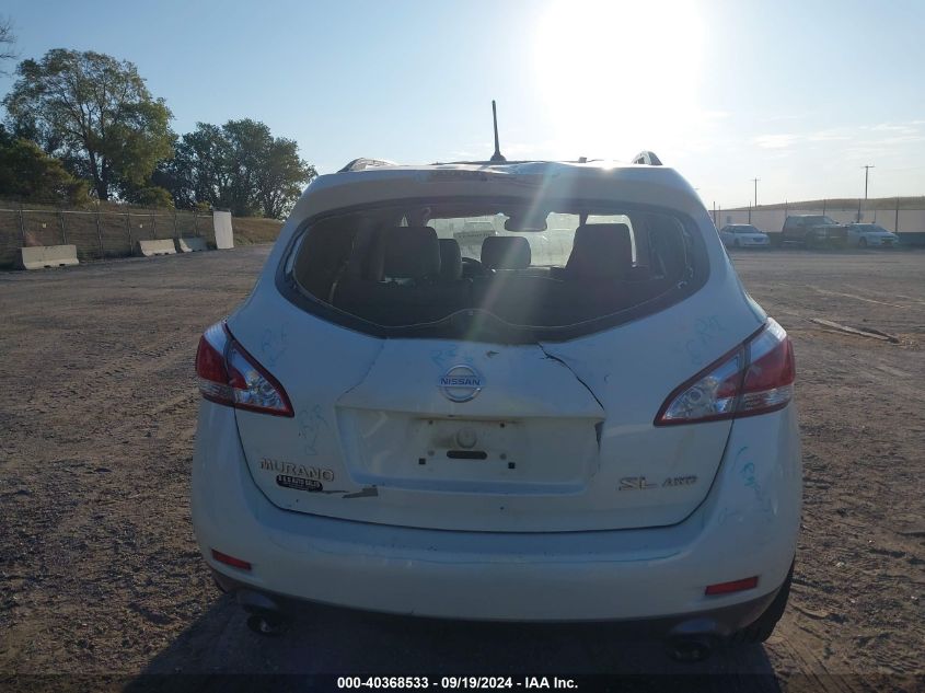 2013 Nissan Murano Sl VIN: JN8AZ1MW2DW307112 Lot: 40368533