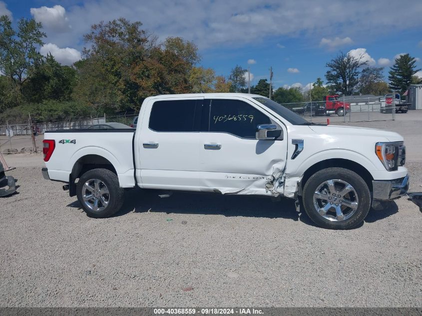 2022 Ford F-150 Lariat VIN: 1FTFW1E82NKF06972 Lot: 40368559