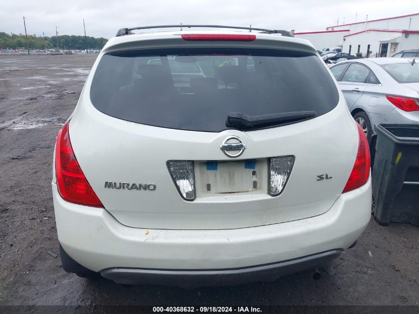 JN8AZ08T84W228182 2004 Nissan Murano Sl