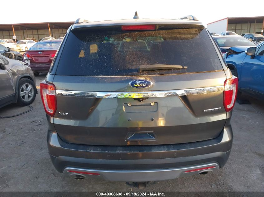 2016 Ford Explorer Xlt VIN: 1FM5K7D86GGD01166 Lot: 40368638