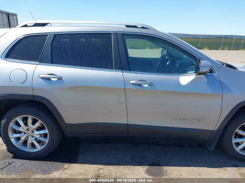 2014 Jeep Cherokee Limited VIN: 1C4PJMDS0EW253418 Lot: 40368639