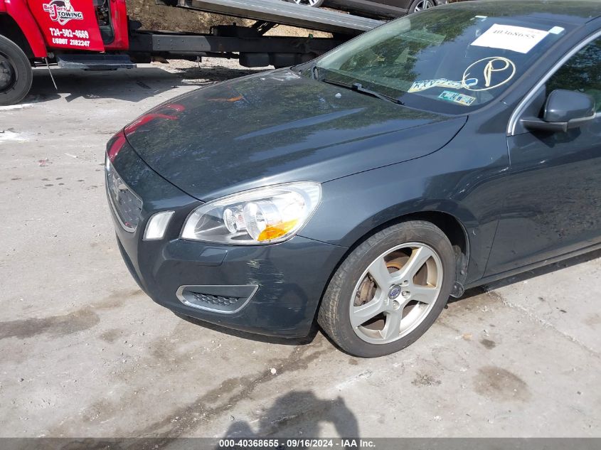 2013 Volvo S60 T5 VIN: YV1612FS1D1223413 Lot: 40368655