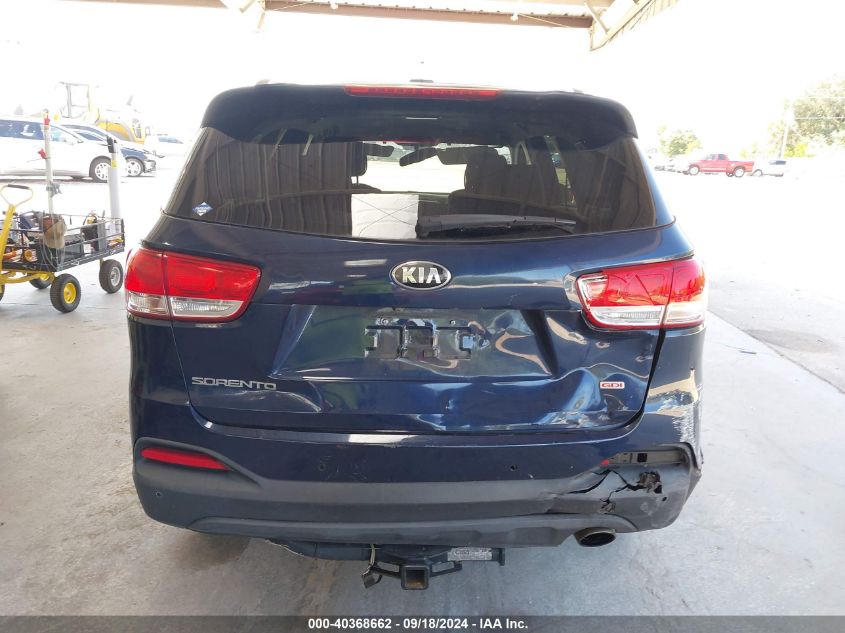 2016 Kia Sorento 2.4L Lx VIN: 5XYPG4A37GG010149 Lot: 40368662