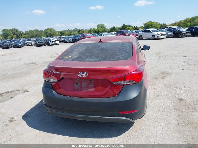 2016 Hyundai Elantra Se VIN: 5NPDH4AE9GH784607 Lot: 40368763