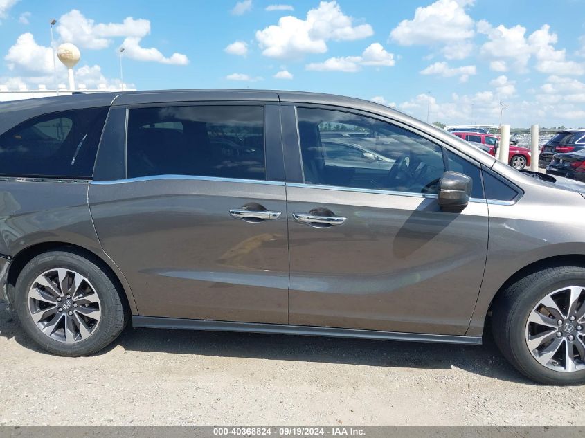 2022 Honda Odyssey Ex-L VIN: 5FNRL6H78NB041259 Lot: 40368824