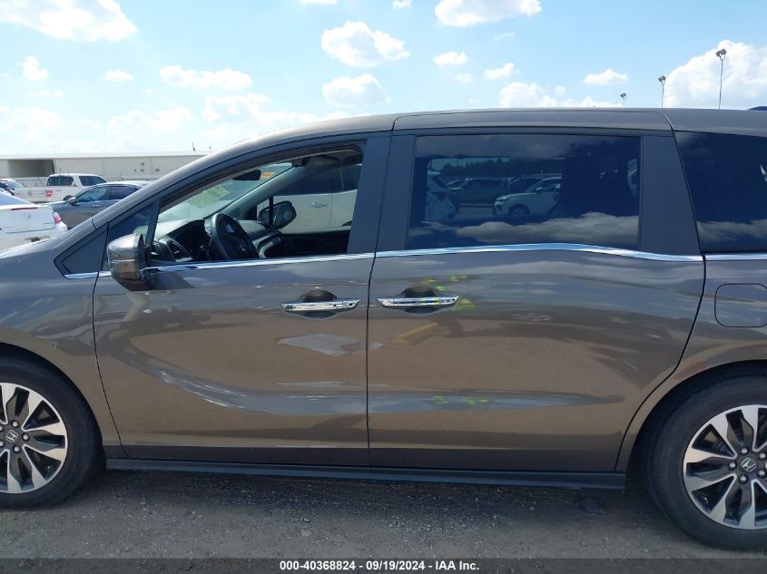 2022 Honda Odyssey Ex-L VIN: 5FNRL6H78NB041259 Lot: 40368824