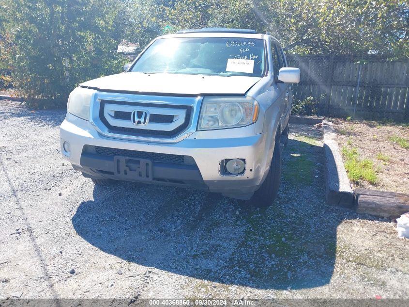 2010 Honda Pilot Touring VIN: 5FNYF4H92AB002833 Lot: 40368860