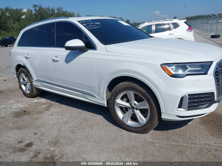 2022 Audi Q7 Premium 45 Tfsi Quattro Tiptronic VIN: WA1AJBF78ND022887 Lot: 40368900