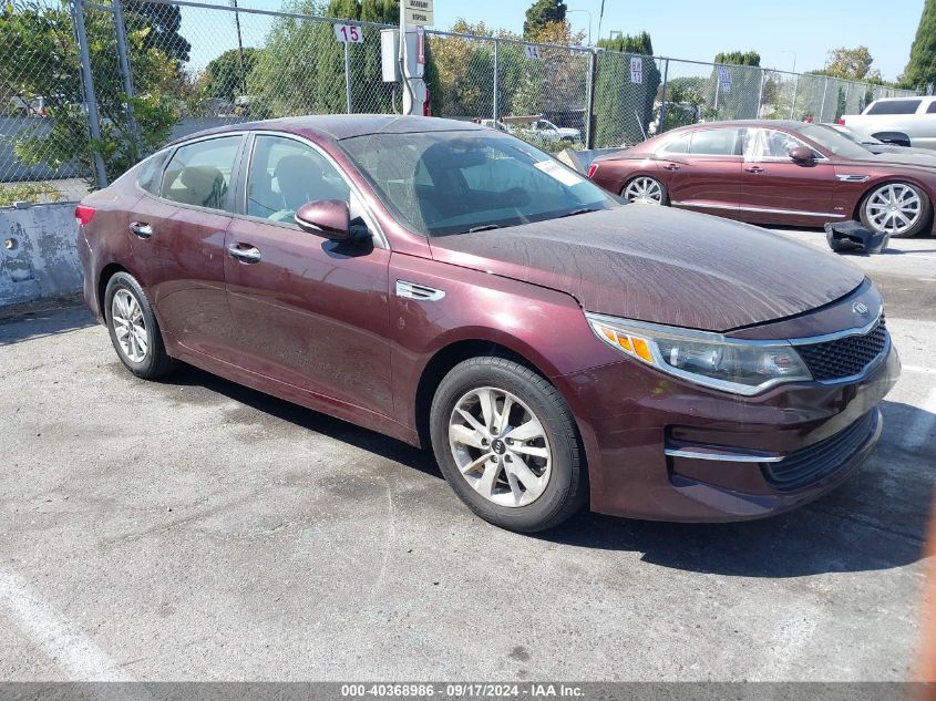 2018 Kia Optima Lx VIN: 5XXGT4L38JG226029 Lot: 40368986