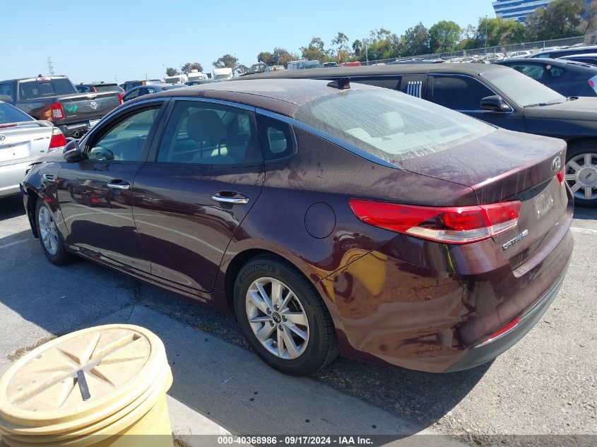 2018 Kia Optima Lx VIN: 5XXGT4L38JG226029 Lot: 40368986