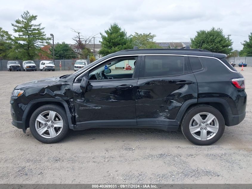 2022 Jeep Compass Latitude Fwd VIN: 3C4NJCBB7NT225626 Lot: 40369031