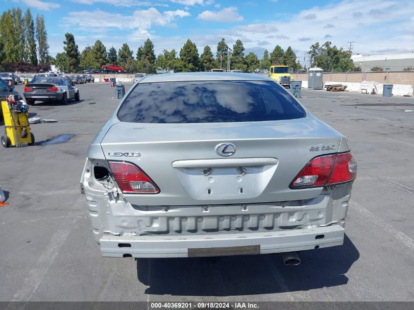 2004 Lexus Es 330 VIN: JTHBA30G245053195 Lot: 40369201