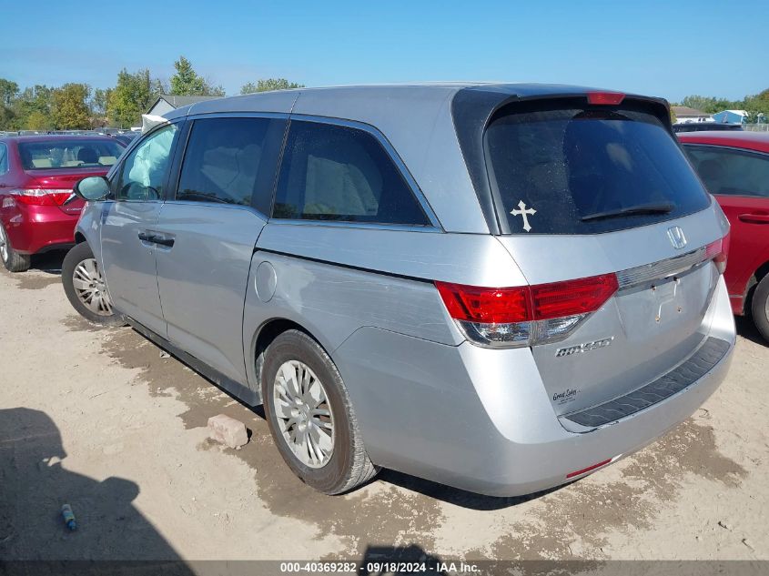 2015 Honda Odyssey Lx VIN: 5FNRL5H24FB078373 Lot: 40369282