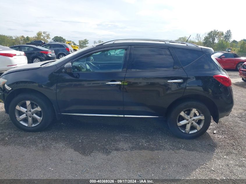 2009 Nissan Murano Sl VIN: JN8AZ18WX9W214176 Lot: 40369326