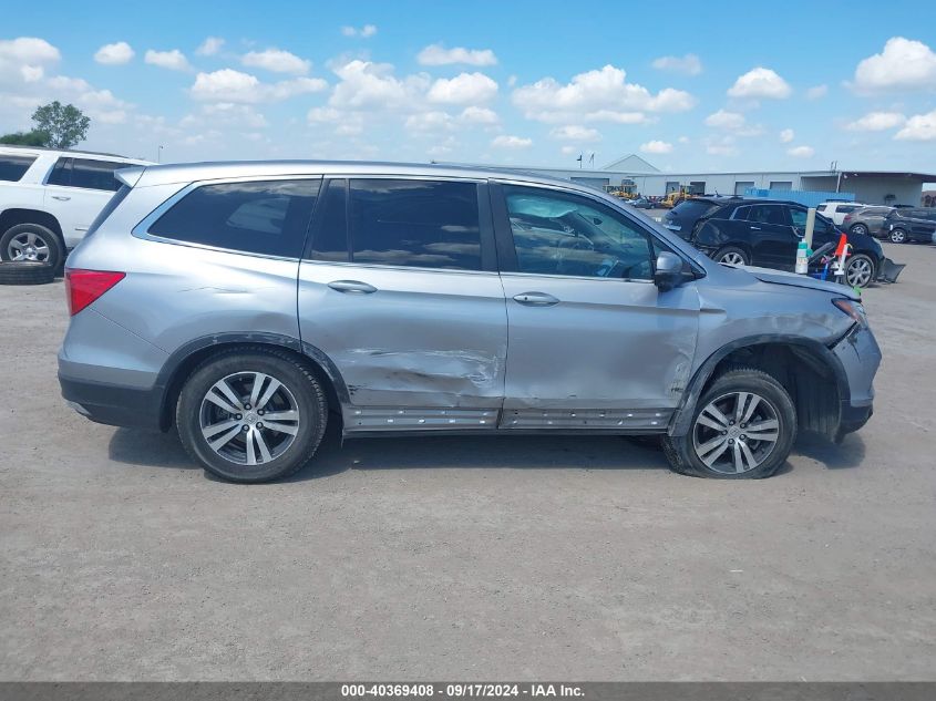 2017 Honda Pilot Ex-L VIN: 5FNYF5H56HB041664 Lot: 40369408