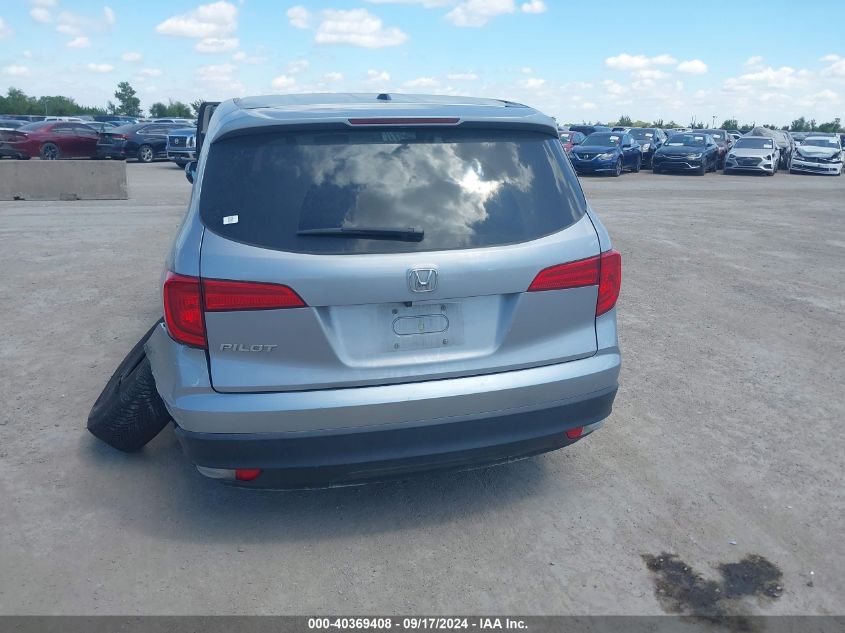 2017 Honda Pilot Ex-L VIN: 5FNYF5H56HB041664 Lot: 40369408