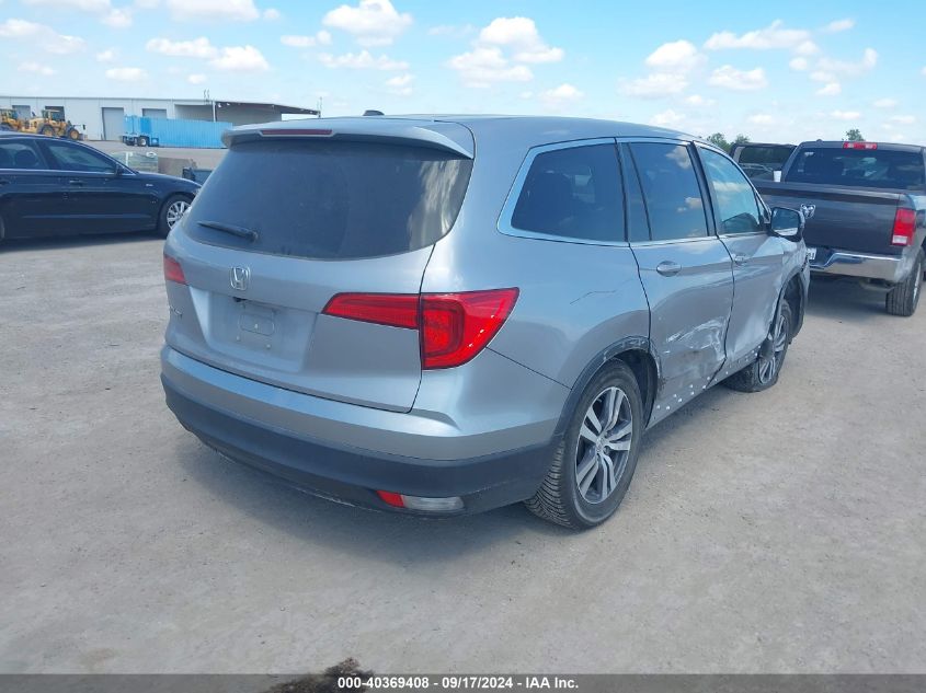 2017 Honda Pilot Ex-L VIN: 5FNYF5H56HB041664 Lot: 40369408