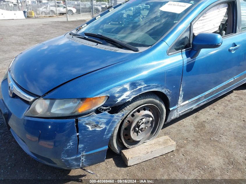 2008 Honda Civic Lx VIN: 2HGFA16518H529532 Lot: 40369460