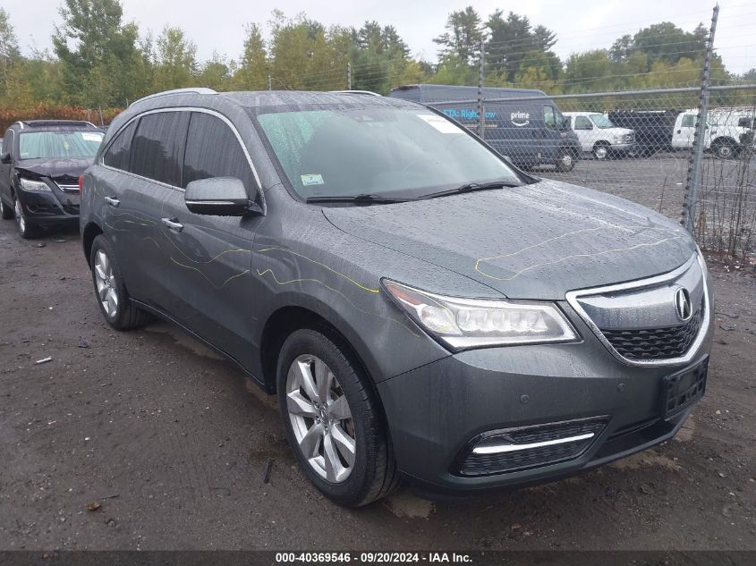 2016 Acura Mdx Advance Entertainment Packages/Advance Package VIN: 5FRYD4H90GB055222 Lot: 40369546