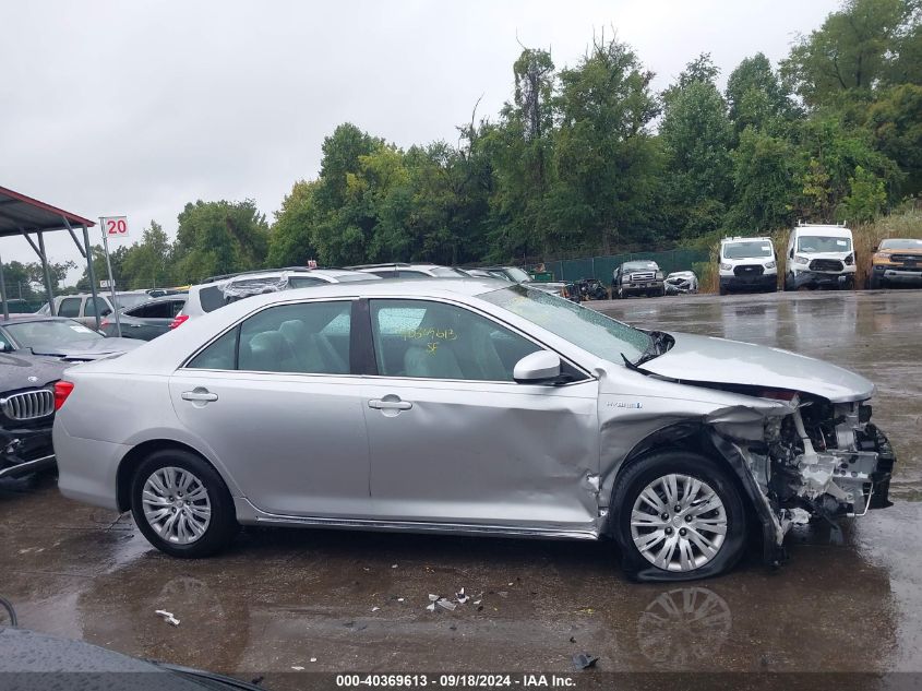 2014 Toyota Camry Hybrid Le VIN: 4T1BD1FK1EU110868 Lot: 40369613