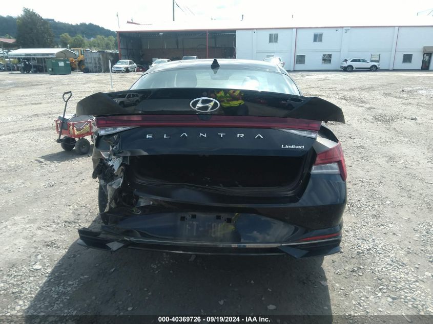 2021 Hyundai Elantra Limited VIN: KMHLP4AG7MU102935 Lot: 40369726