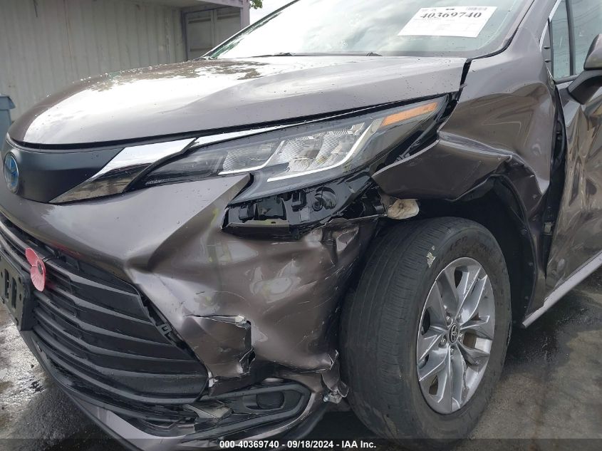 5TDKRKEC1NS098151 2022 Toyota Sienna Le