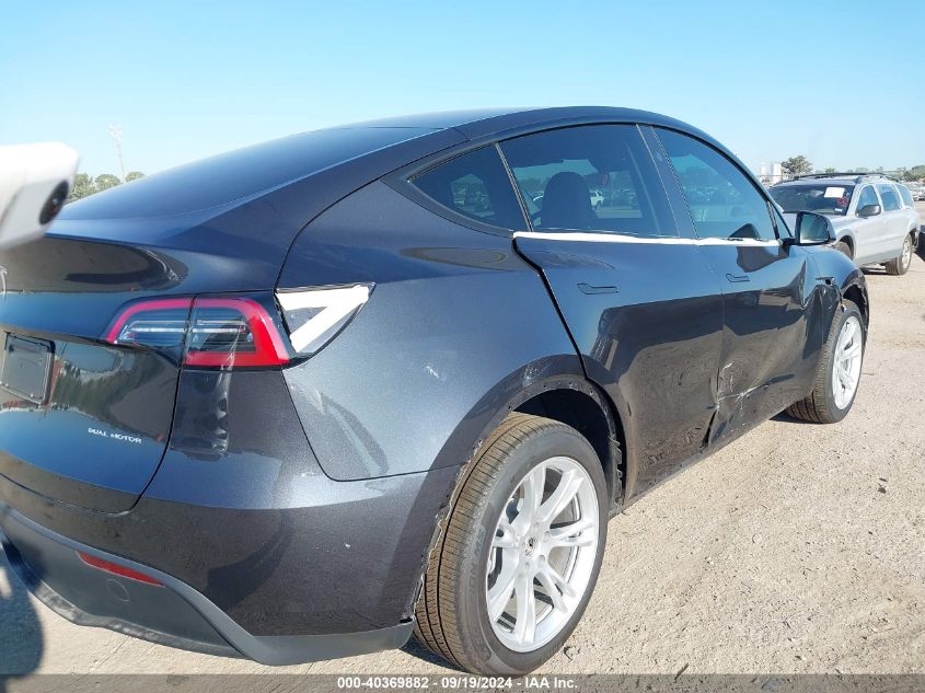 2024 Tesla Model Y Long Range Dual Motor All-Wheel Drive VIN: 7SAYGDEE9RA226143 Lot: 40369882